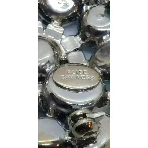 Alice Caviness Rare Set Brooch & Earrings Faux Turquoise Vintage Signed - Picture 13 of 16